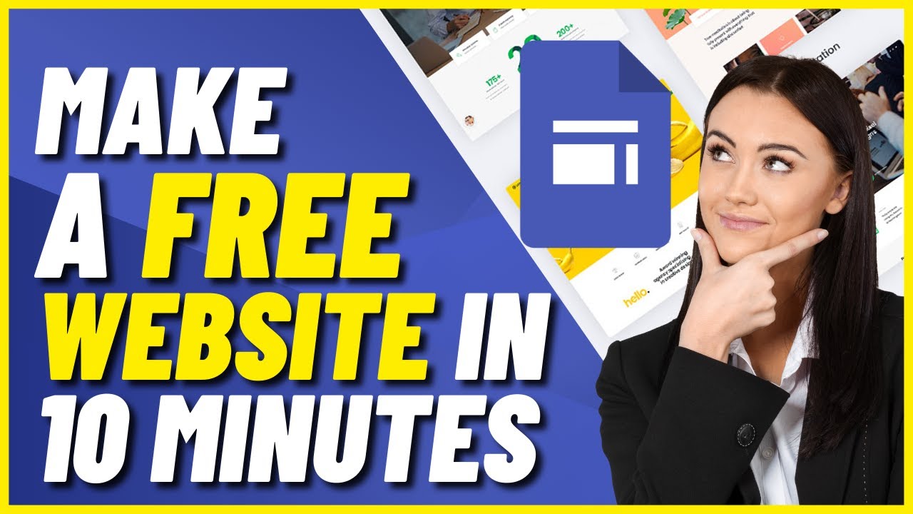 How to Make a Free Website in 10 Minutes (Google Sites Tutorial for ...