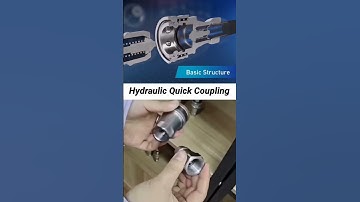 Hydraulic Quick Coupling work / inside mechanical mechanism #tech #machine #automotive #automobile
