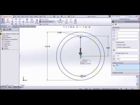 How to do Linear and Circular Sketch Patterns In Solidworks