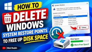 How to Delete Windows System Restore Points to free up Disk Space
