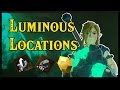 Zelda breath of the wild emplacements des pierres lumineuses et routes minires