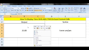 How To Display Time With AM/PM on Excel Format Cell