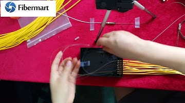 How to assemble fiber PLC splitter chip in ABS box package? Use AB glue epoxy by Fiber-Mart.com