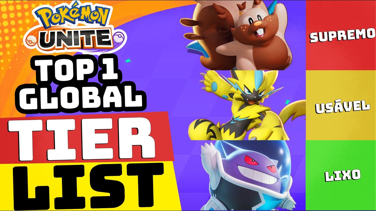TIER LIST DO TOP 1 GLOBAL DE POKÉMON UNITE - YouTube