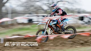 Gibson Wins but Dudney Takes the Honors in 85cc (9-11) at 2021 JS7 Freestone Spring Championship
