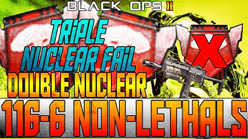 BO2: Triple Nuclear Fail... (Double Nuclear +27 Gs) + 116-6 Kils Non Lethal w/ Mp7 On Hijacked!!!!