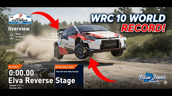 WRC 10 WORLD RECORD! Rally Estonia - Elva Reverse | Absolute Max Speed with Toyota Yaris