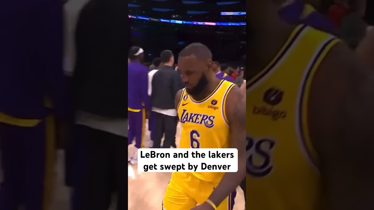 LeBron and the lakers get swept by Denver - YouTube
