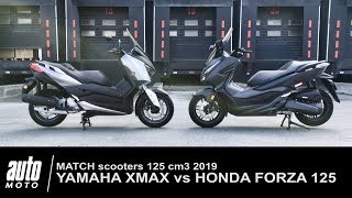 2018 Honda FORZA 125 vs Yamaha XMAX match Auto-Moto.com 2018 Honda FORZA 125 vs Yamaha XMAX match Auto-Moto.com