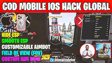 COD Mobile Mod Menu for iOS Device (No need of Jailbreak) - Main ID 100 % Safe COD M iOS Cheat