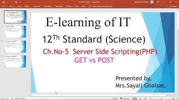 GET vs POST in PHP Form Handling # Server side Scripting with PHP#12th Science