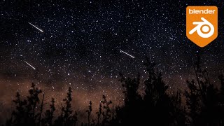 Blender Timelapse - Starry Sky