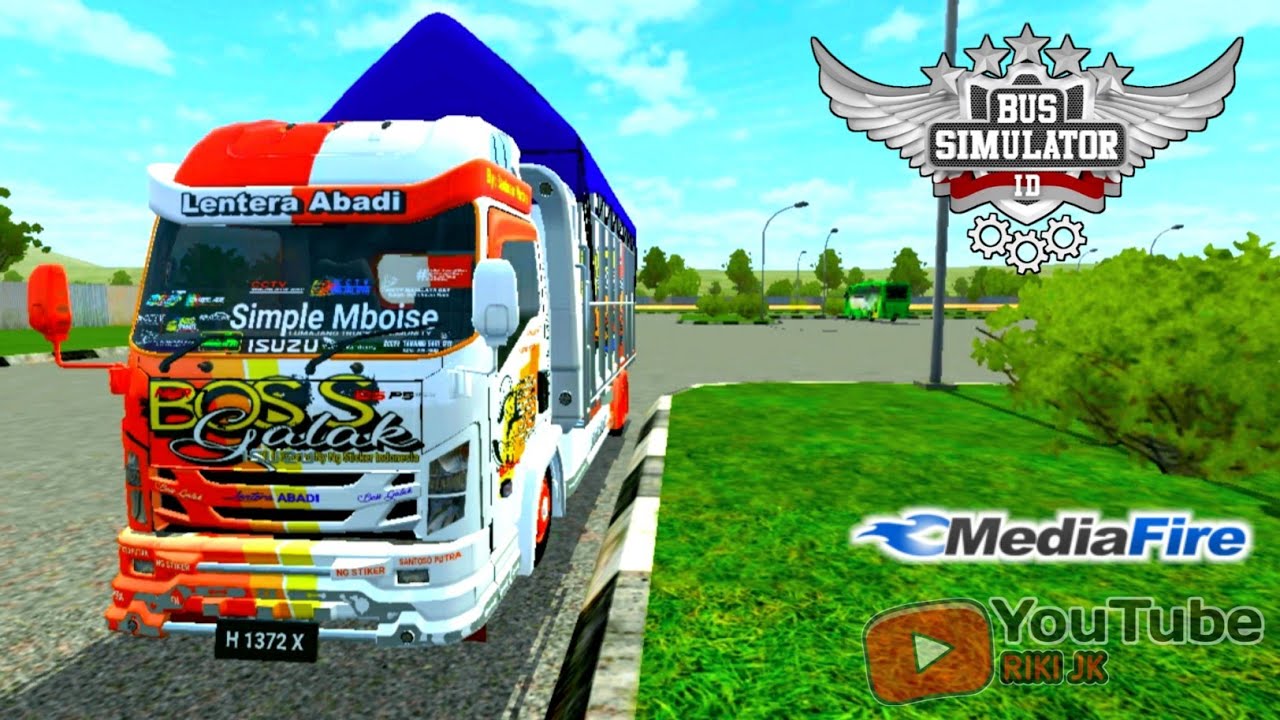 Mod bussid truk  canter boss galak NMR  71  full anim YouTube