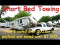 Shortbed 5th Wheel Towing - I saved over 200 lbs payload and $1000! Don't buy before you watch this!