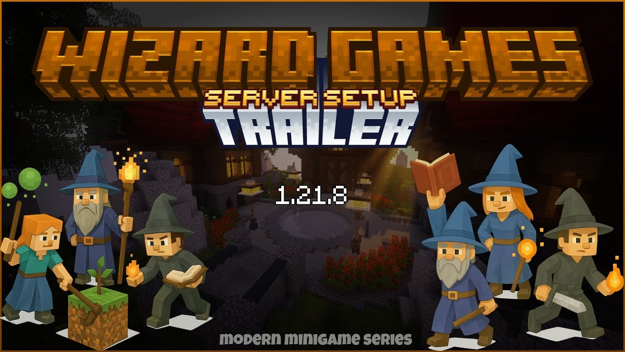Wizards Games Setup Trailer | Modern Minigames Series for Minecraft ...