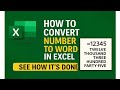 How to Convert Number to Word in Excel | Convert Number to Words in Excel 🔥 (Easy Trick) #exceltips