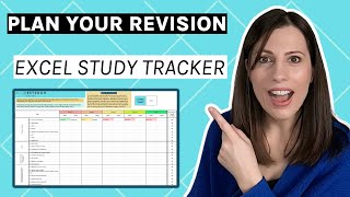 How to schedule & track revision | Editable study tracker on excel | schedule spaced repetition