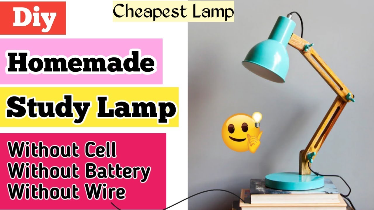How To Make Study Table Lamp At Home Without Battery,Cell,Wire And  Electricity/DIY Study Lamp/Lamp - YouTube