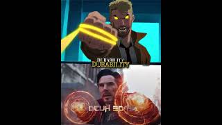 Dr Strange (MCU) vs John Constantine (DCAMU) #marvel #dc #shorts #starwars