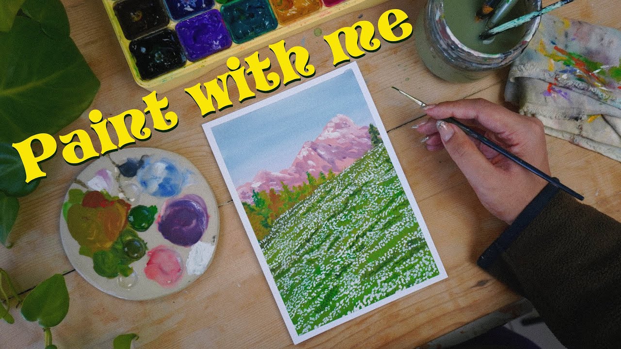 Gouache Painting Tutorial | Paint With Me / 07 - YouTube