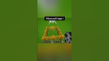 Minecraft logic 🤣 #minecraft #shorts #gaming #viral #minecraftlogic #funny