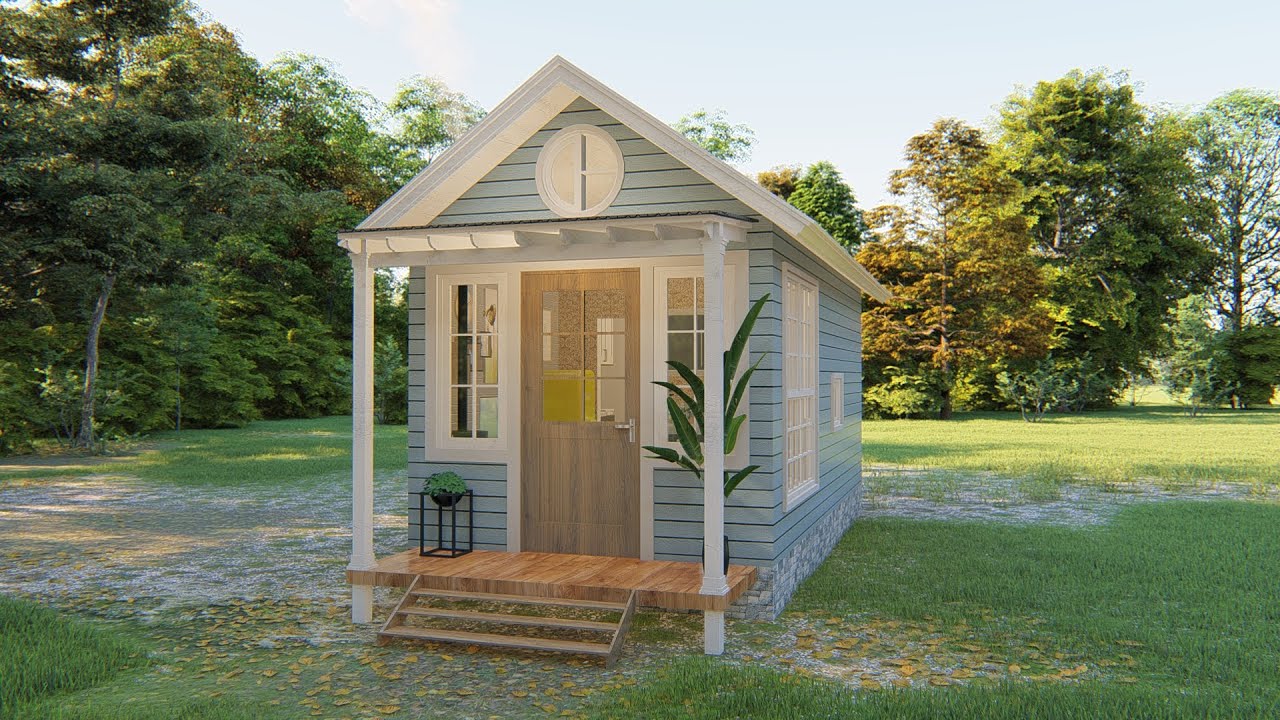 Tiny House Design 3 x 6 meters ( 190 sqft ) Cute & Cozy - YouTube