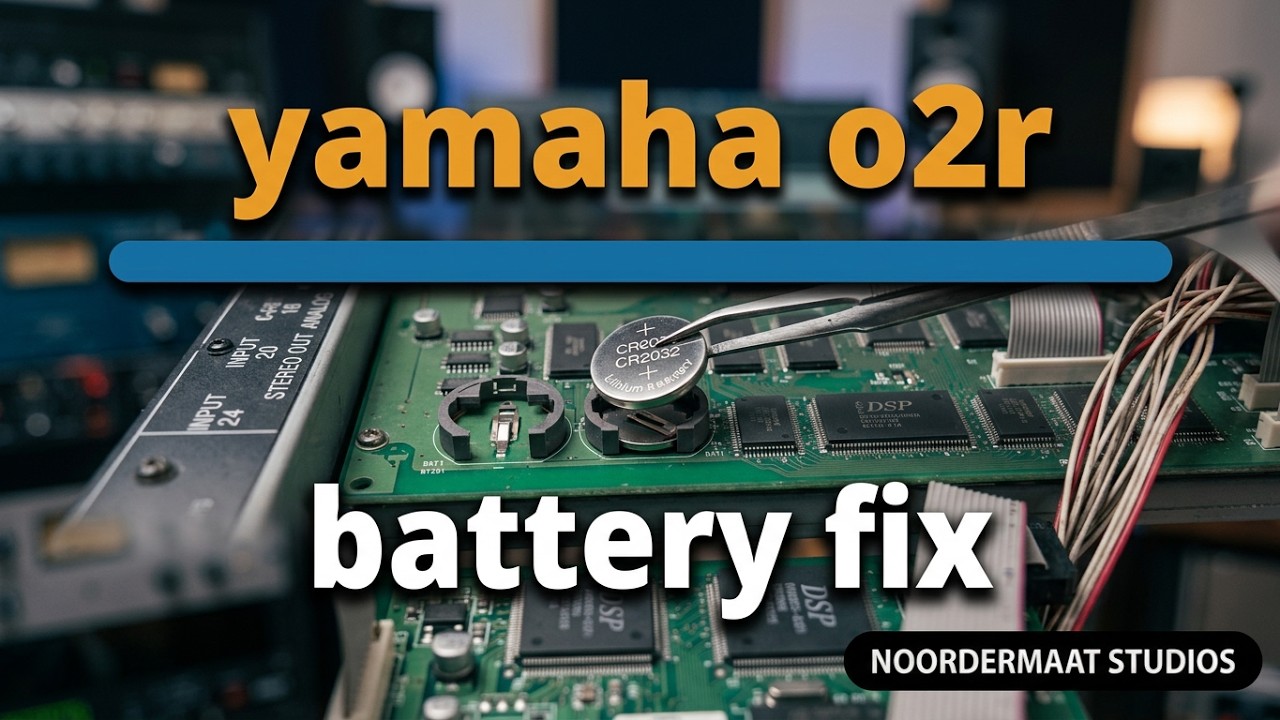 O2r Panel YAMAHA O2R _ BATTERY REPLACEMENT_ NOORDERMAATSTUDIOS - YouTube