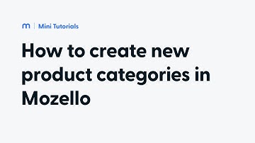 How to create and manage product categories using Mozello