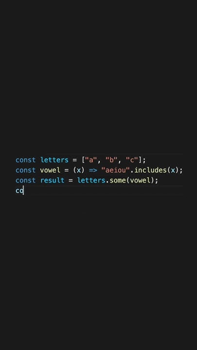 the difference between every() and some() in JS - YouTube