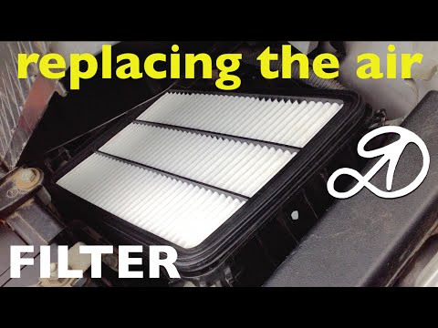 Replacing The Air Filter And Cleaning The Boxes On The Toyota Camry Gracia DIY