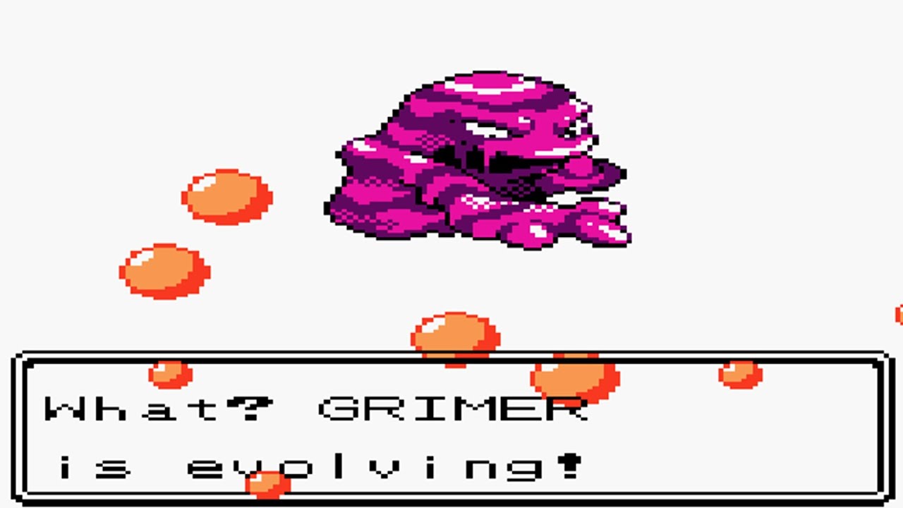 Grimer Evolving into Muk in Pokemon Crystal YouTube