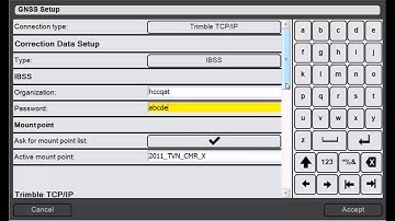 8. Trimble DPS900 V1.2 - GNSS Setup: Using IBSS corrections