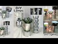 Two Dollar Tree DIY | Table Lamps | Using Ceramic Bowls & Round Mirrors | Home Decor Ideas | 2020