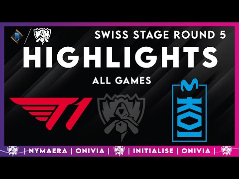 T1 vs MKOI Highlights ALL GAMES | Worlds 2025 Swiss Stage | T1 vs Movistar KOI by Onivia