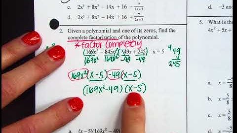 Unit 4 Practice Test Alg 2