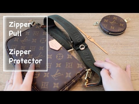 Mcraft Leather zipper pull made for Louis Vuitton Monogram speedy 20 etc.  HD 1080p 