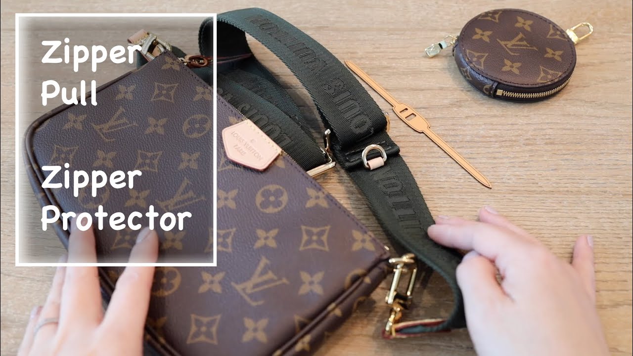 Mcraft Vachette Leather Zipper Pull made for Louis Vuitton Multi Pochette,  key Cles etc. 