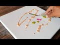 Very Easy / Flower Bouquet / Abstract Painting Demonstration / Satisfying/Project 365 days/Day #0355