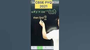 Q) If 𝑦 = cos^(−1) ((1−𝑥^2)/(1+𝑥^2 )) then find 𝑑𝑦/𝑑𝑥 #cbse2026 #maths #class12maths #class12