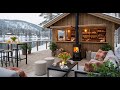 Focus Calm February Winter Morning ☕ Slow Snow & Smooth Jazz Music for