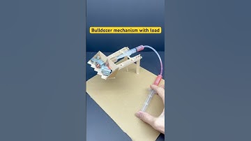 Bulldozer mechanism with load | #dcmotor #automobile #techexperiments #bulldozer #shorts