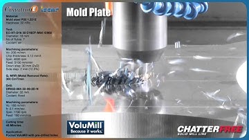 CimatronE VoluMill - Live Mold Plate Cut with Iscar Tool