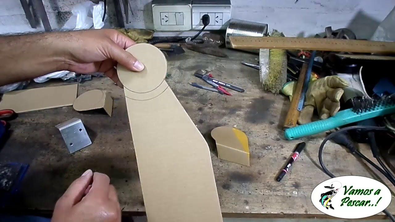 Timón casero para Kayak brico para kayak