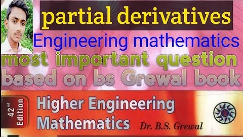 Partial derivatives, partial differentiation bsc engineering mathematics