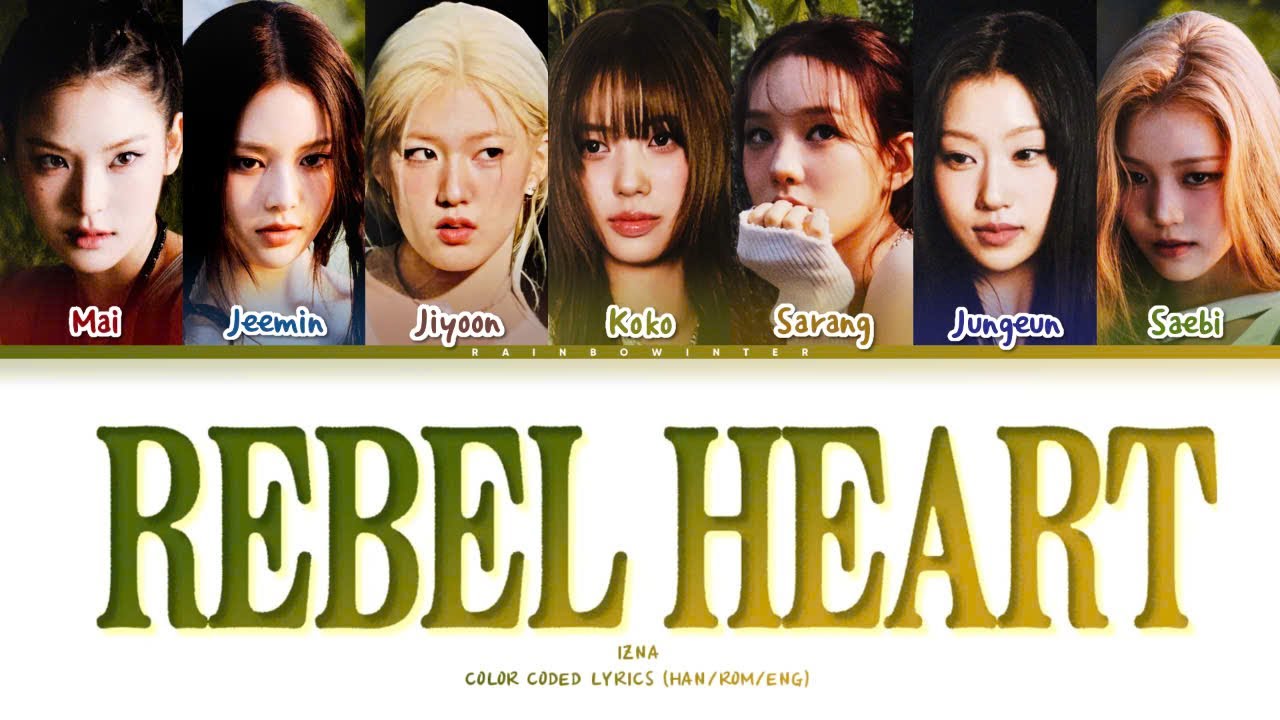 [AI COVER] How Would IZNA sing 'Rebel Heart' by IVE - Color Coded Lyrics