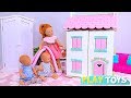 Baby Doll Petitcollin New House with Furniture Toys! Play Toys