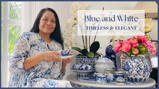 Decorating with Blue and White | Hamptons Style | Chinoiserie