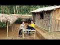 Homemade furniture: Making bamboo furniture with my sister - live in my bamboo house off the grid
