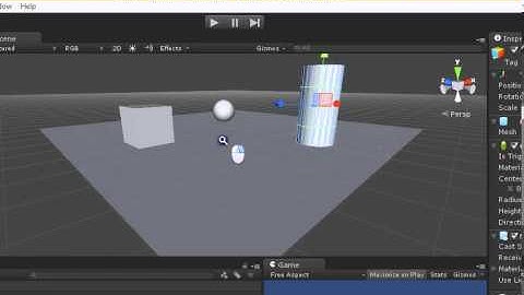 Unity3D game Tutorial part 4 - Adding objects and lights