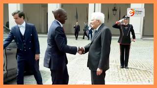 President William Ruto Received In Rome By His Italian Counterpart Sergio Mattarella